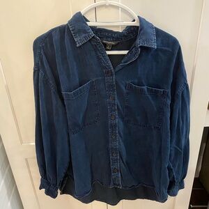 Banana Republic Long-Sleeve Chambray Top